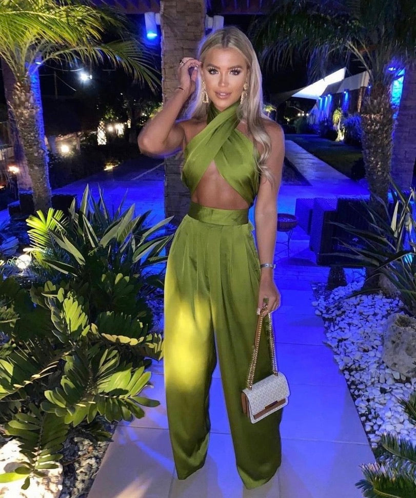 OPHELIA Olive Two Piece Set