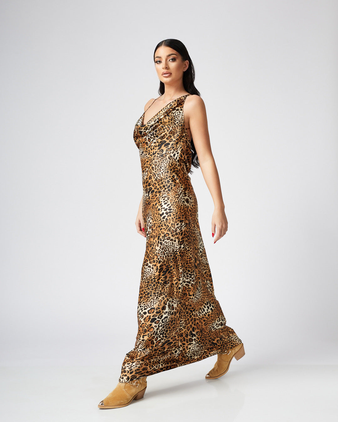 Ayla Cowl Backless Maxi Dress