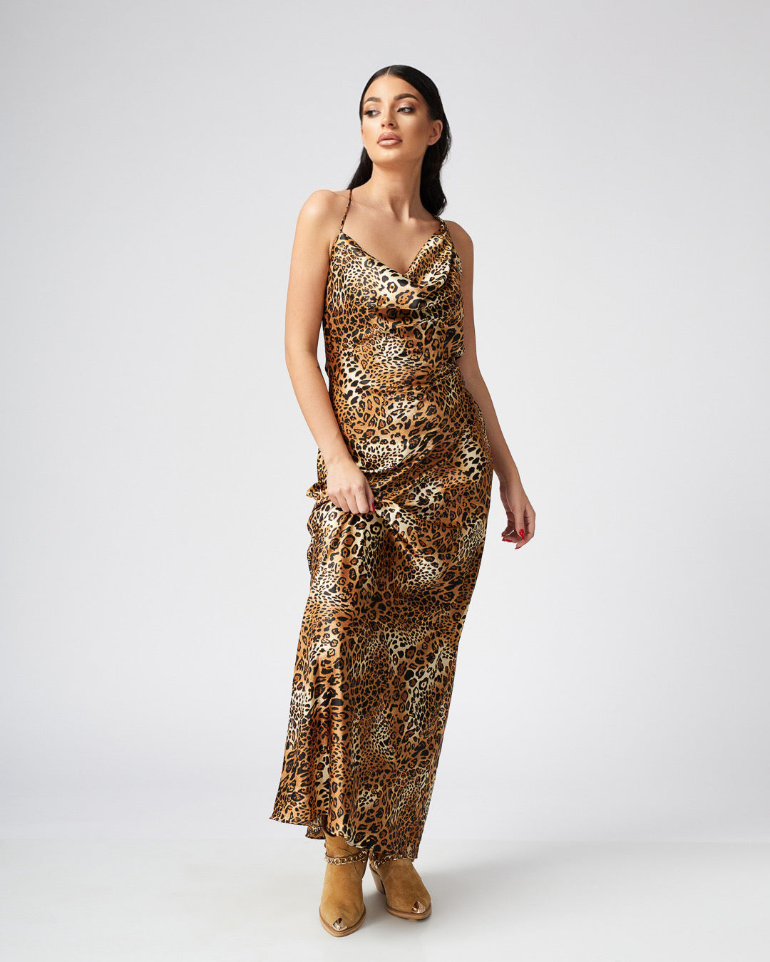 Ayla Cowl Backless Maxi Dress