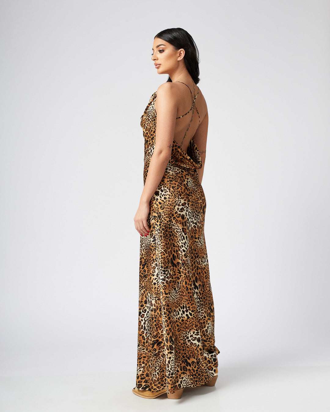 Ayla Cowl Backless Maxi Dress