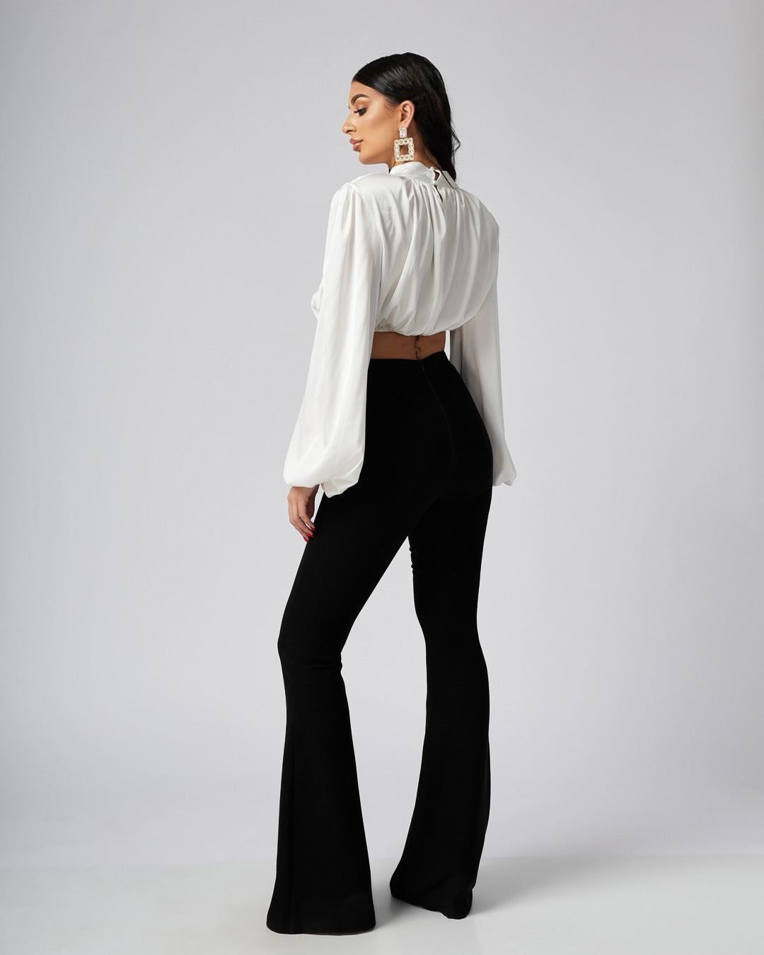 Elise Extremely Flared Black Pants