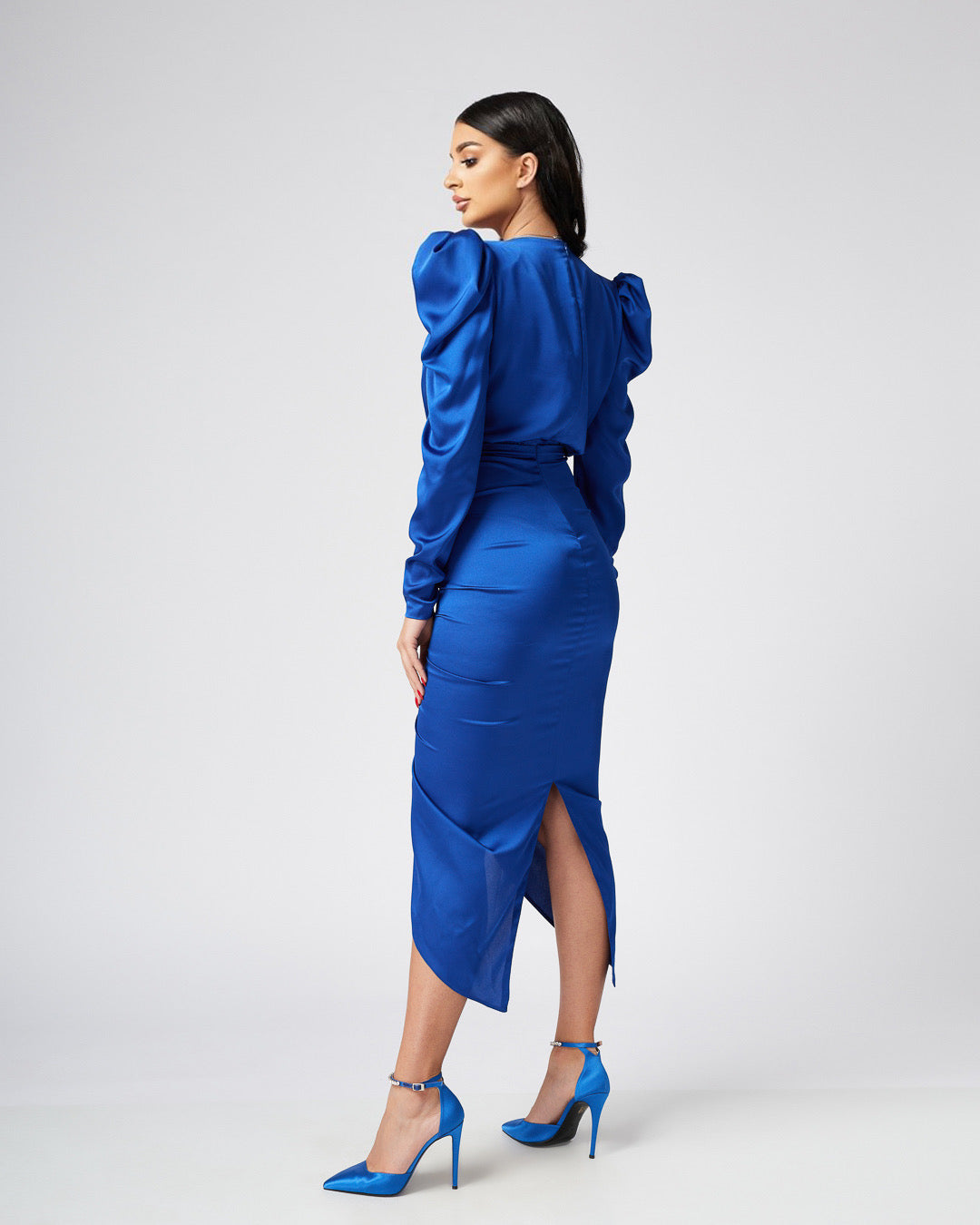 Louise V Neck Midi Dress